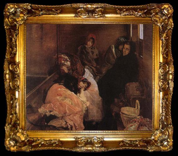 framed  Joaquin Sorolla Trafficking in prostitutes, ta009-2